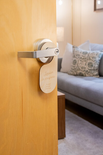 Photo of a door opening to a therapy room. If you're feeling lost, you don’t have to find your way alone. Christian counseling in Gilbert, AZ, can open doors to healing and hope so you can move forward confidently. 
