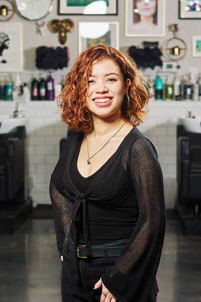 Headshot of Epoch Studio Salon's hair stylist, Maria Fernanda Galindo