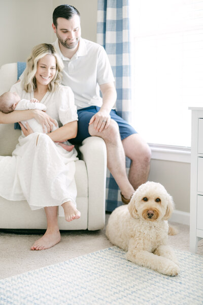 in-home-newborn-session-with-dog