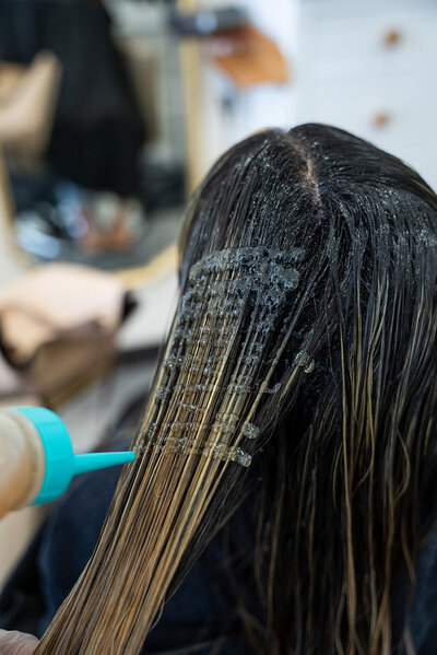 Blonding with Dimensional Color at San Diego Hair Salon