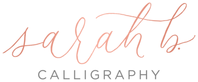 Branding Sarah B Calligraphy