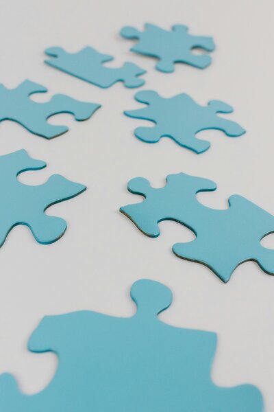 Puzzle pieces to show understanding