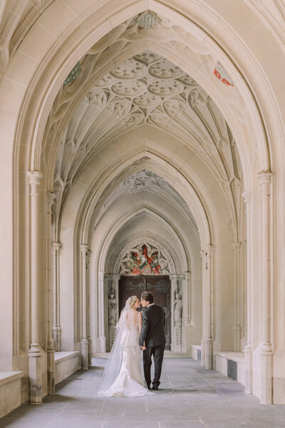 classic bellevue estate wedding in newport with church ceremony