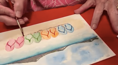 kristina-painting-during-ww