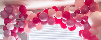 Pink balloons girls birthday party - The Chic Bash