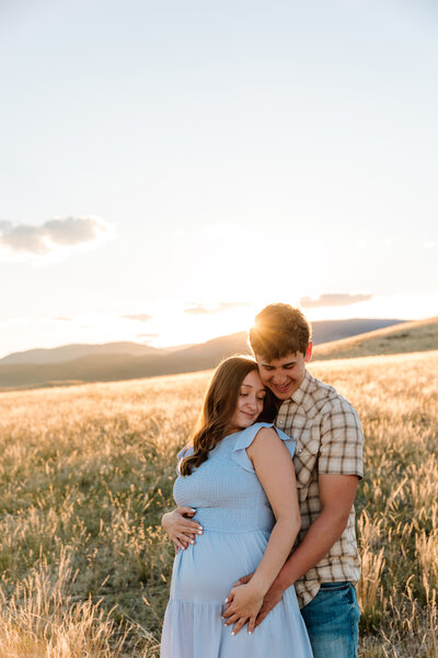 Engagement shoot on river