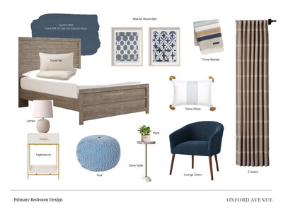 Creative Interior Design Board Displaying a Cohesive Collection of Design Elements