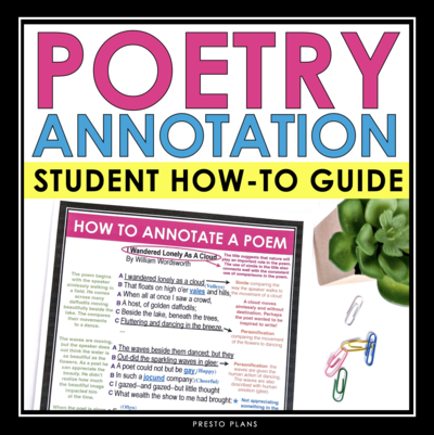 1 Poetry Annotation How To Guide