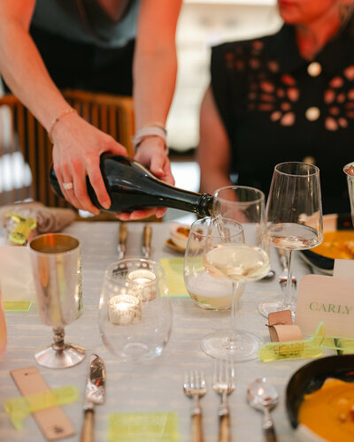 wine dinner party hosting