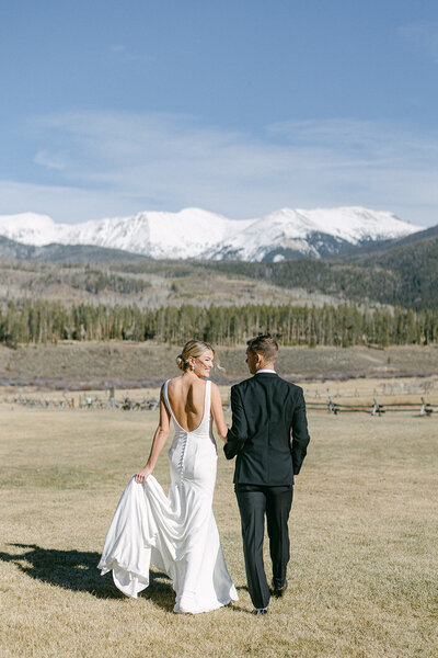 This couple held their destination wedding at Devil's Thumb Ranch in Tabernash and chose the top colorado wedding photographer