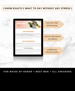 wedding speech templates show you how to write a good maid of honor or best man speech