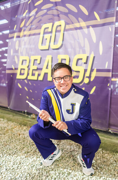 high school senior boy fishing