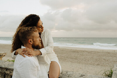 florida engagement photos beach