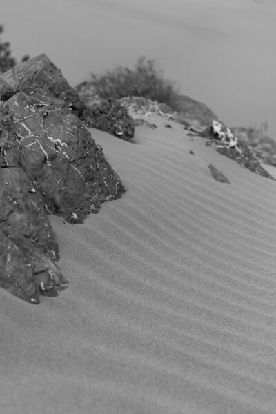 Close up of sand and rocks