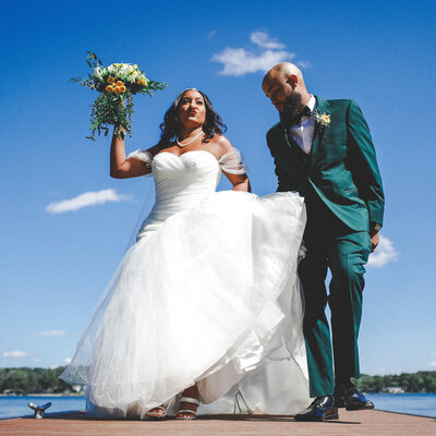 Wedding image on the potomac captured by dc wedding photographer Andrew Morrell
