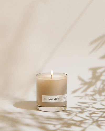 candle without illustration black ink copy