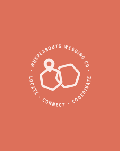 Custom logo design for WhereAbouts Wedding Co, a wedding venue sourcing and coordination in Austin