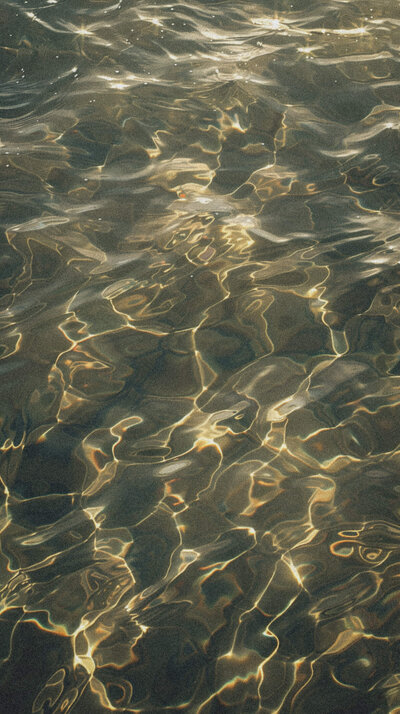 Light reflecting off water