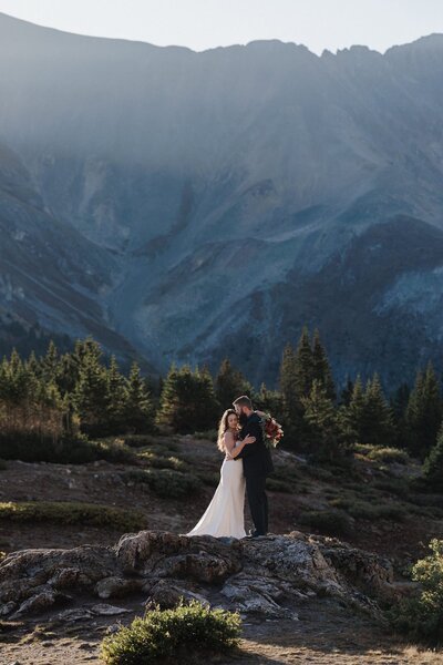 Couple elopes at one of Colorado's best intimate wedding locations.