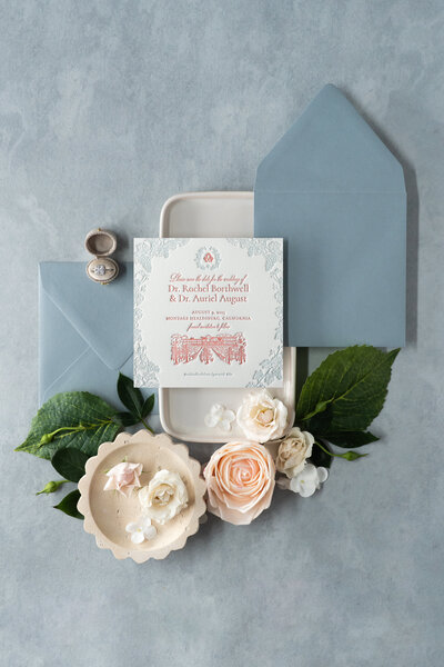 Custom wine country invitations