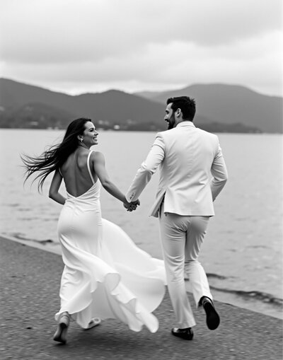 Romantic couple posing