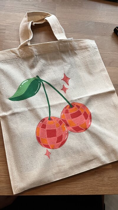 Canvas tas versieren