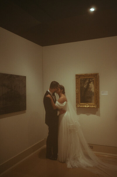 Bridal portrait in window light in Jackson Mississippi.