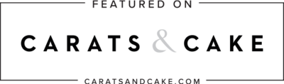 Emily Barabara, Milwaukee Family Photographer, was featured on Carats and Cake. Carats and cake logo. 