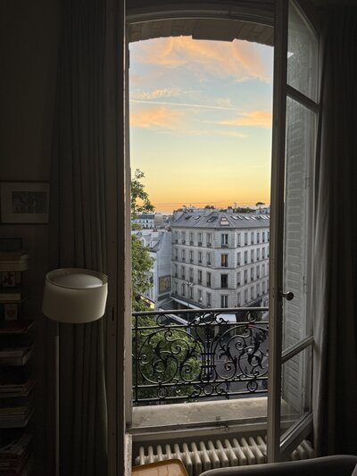 Paris views at sunset