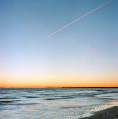 A sunset on Sullivan’s Island beach, South Carolina