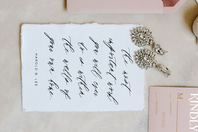 Wedding day jewelry and details