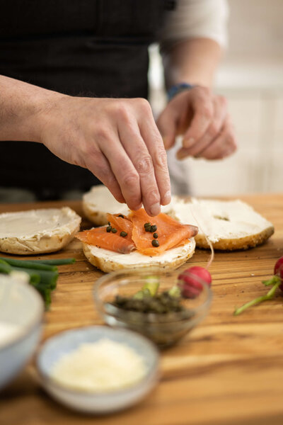 Cook With The Chef Smoked Salmon Bagels