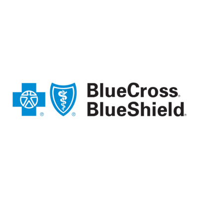 Blue Cross Blue Shield logo for dietitian that accepts Blue Cross Blue Shield (BCBS).