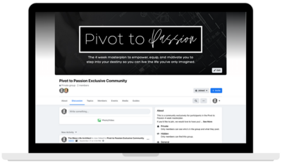 Pivot to Passion FB group Mockup