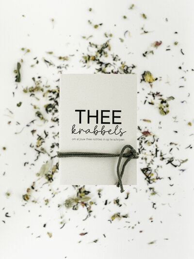 Krabbelboekjes Productfotografie – theekrabbels thee notities tea notes – © by Studio True Stories – thee boekje tea booklet