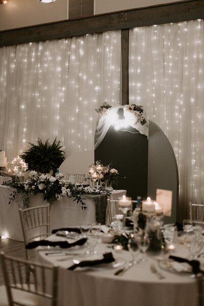 Wedding reception space