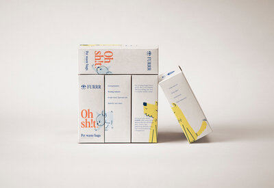 Branding and packaging design with a coastal twist for Toronto based pet brand by brand designer Marta Custic from Studio Stoked