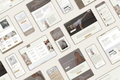 clean, minimal, and modern website design for holistic health coach