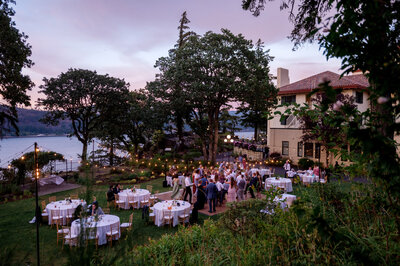 a smoky sparkler exit at the end of the wedding at ainsworth house