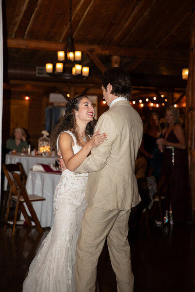 An Austin-based wedding photographer captures the heartfelt first dance shared by a bride and groom.
