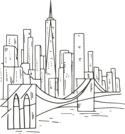 hand illustrated city