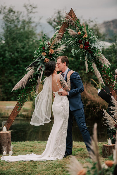 backyard intimate wedding