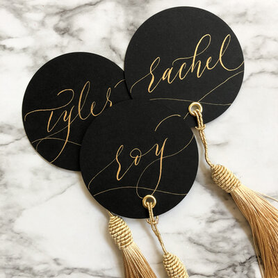 Custom Calligraphy Place Cards