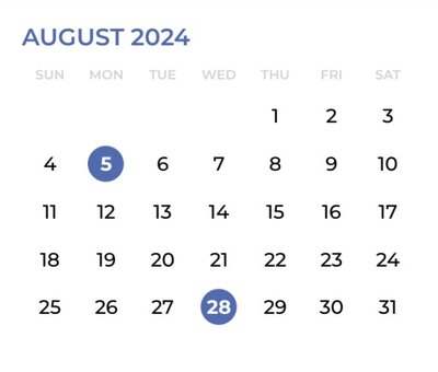August 2024 DCA Dates - create online course