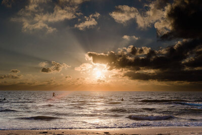 A stunning sunset over St. Pete Beach on Florida’s Gulf Coast, showcasing the serene beauty of this popular elopement location.