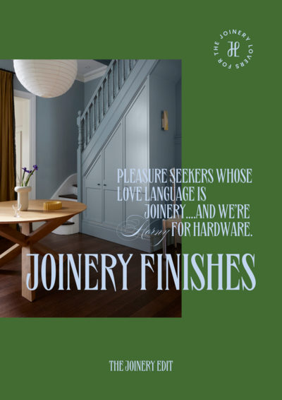 Joinery education - joinery finishes