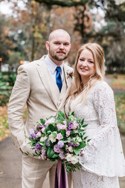 Kati + Corey -  Elopement at Forsyth Park in Savannah - The Savannah Elopement Package, Flowers by Ivory and Beau
