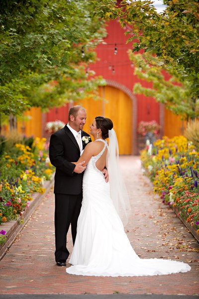Bride and Groom portraits at their destination wedding in Denver Colorado