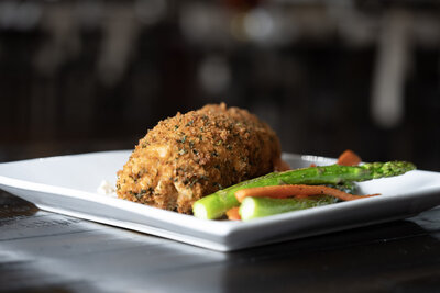 Spinach Stuffed Chicken Breast at Burton's Farmhouse Restaurant and Events in Paoli Indiana