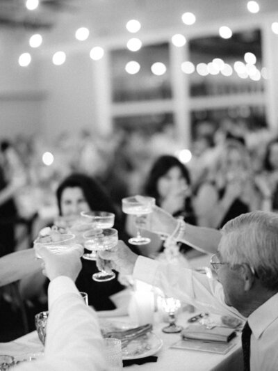 champagne toast cheers for yellowhawk resort wedding in walla walla wa